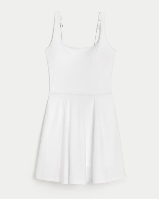 Hollister White Gilly Hicks Active Cutout Back Skater Dress