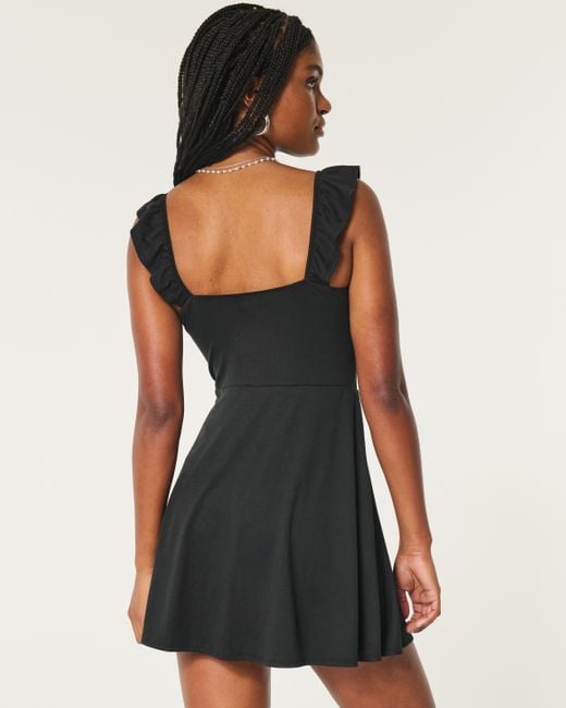 Hollister Black Skort-Kleid aus Strick