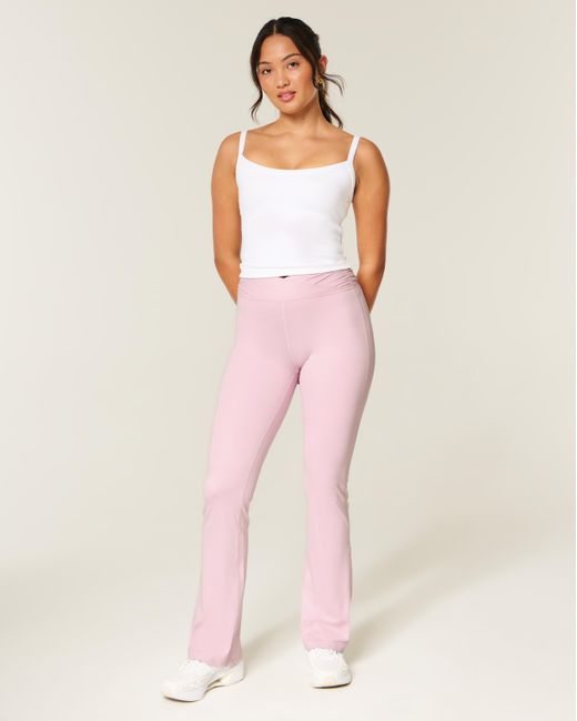 Hollister Pink Gilly Hicks Active Recharge Wrap Waist Boot Leggings