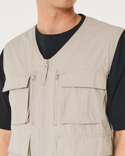 Hollister Natural Mesh-lined Festival Vest for men