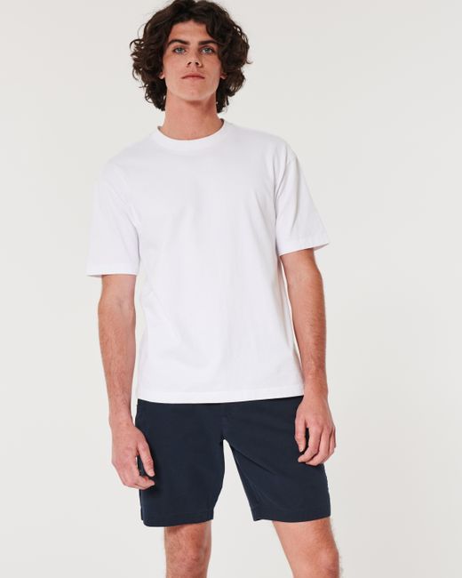 Hollister Flat-Front Shorts aus Twill, 23 cm in Blue für Herren