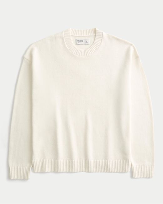 Hollister Natural Boxy Crew Sweater for men