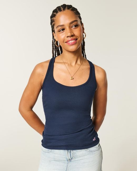 Hollister Blue Racerback Tank