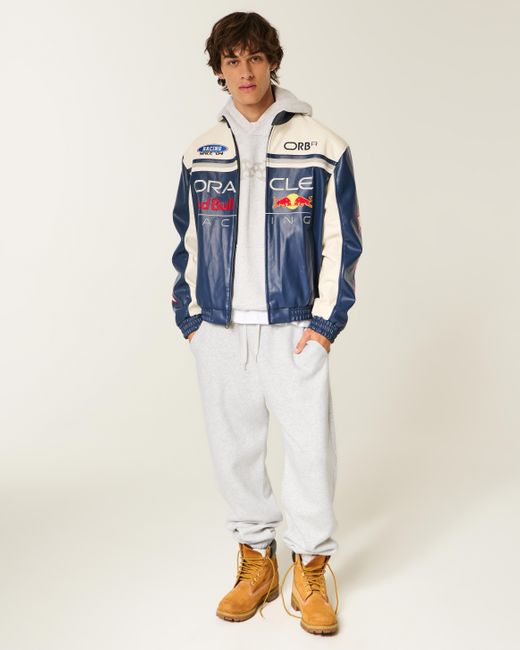 Hollister Baggy Jogger mit Raffung in White für Herren