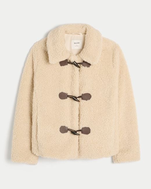 Hollister Natural Cozy Toggle Jacket