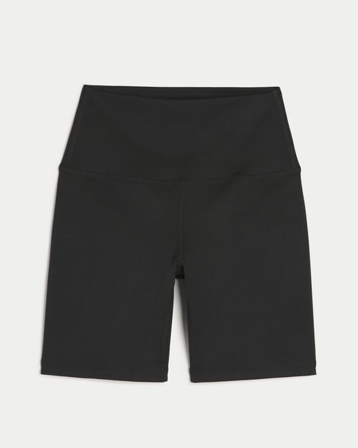 Hollister Black Gilly Hicks Active Recharge Bike Shorts 7"