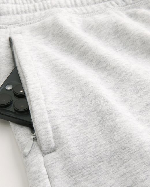 Hollister White Super Baggy Logo Sweatpants for men