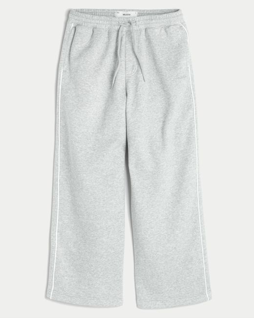 Hollister White Hollister Feel Good Super Baggy Sweatpants for men