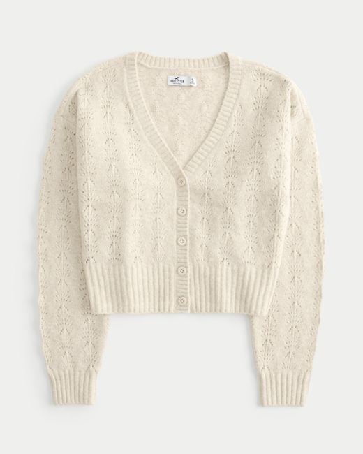 Hollister Natural Easy Cozy Textured Cardigan