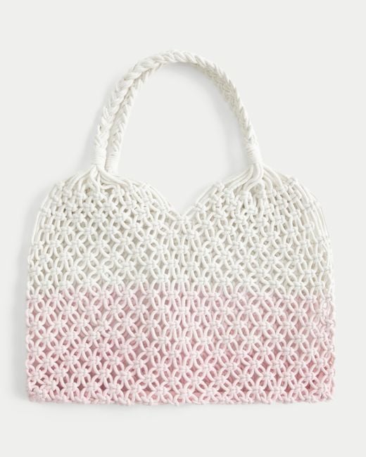 Hollister Pink Dip Dye Beach Bag