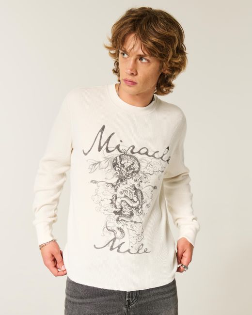 Hollister Natural Miracle Mile Graphic Thermal Shirt for men