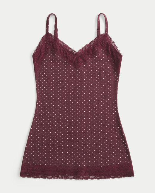Hollister Purple Lace Trim Cami