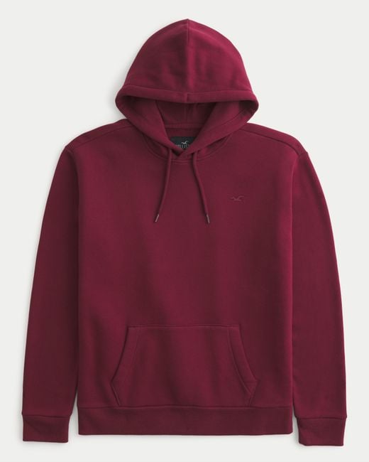 Hollister Red Feel Good Icon Hoodie for men