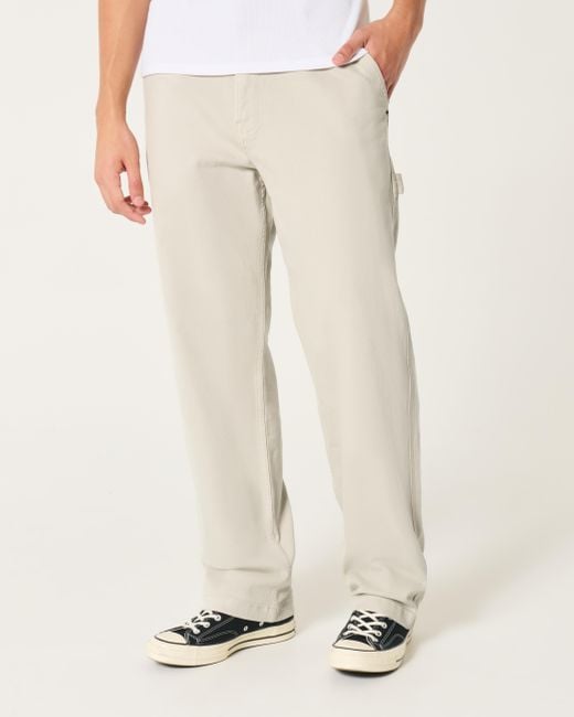 Hollister Natural Baggy Painter Jeans for men