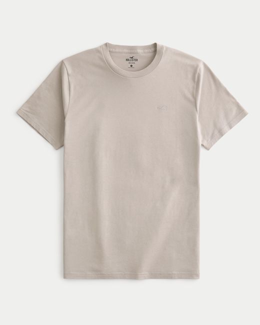 Hollister White Icon Crew T-shirt for men
