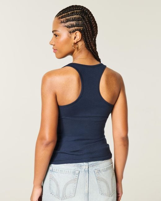 Hollister Blue Racerback Tank