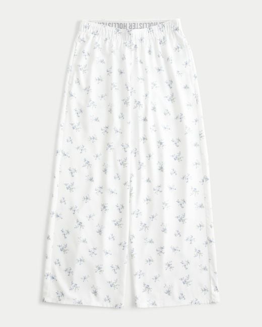 Hollister White 24/7 Baggy Flannel Pajama Pants