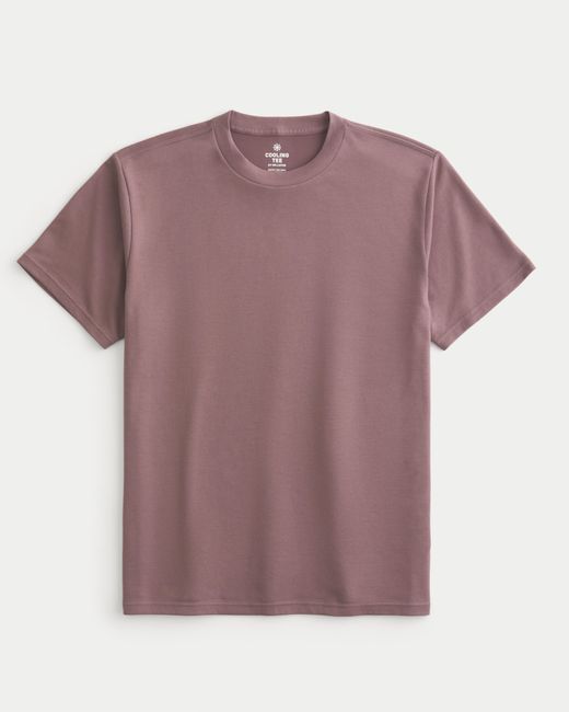 Hollister Purple Relaxed Cooling Tee for men