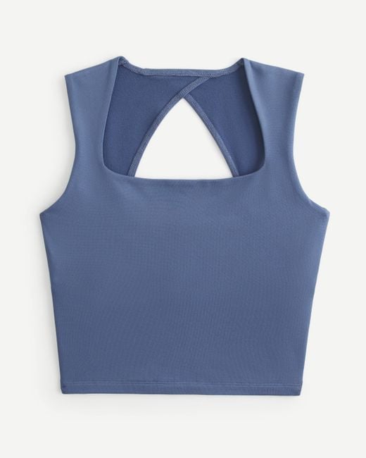 Hollister Blue Rückenfreies Oberteil aus nahtlosem Soft-Stretch-Material