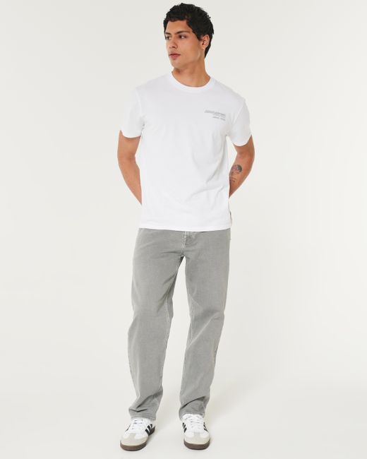 Hollister White Relaxed Mclaren Graphic Tee for men