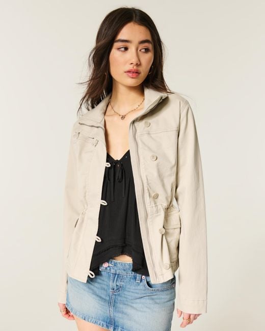 Hollister Natural Twill Military Jacket