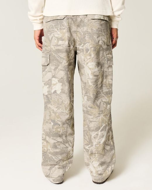 Hollister Multicolor Camo Skater Baggy Cargo Pants for men