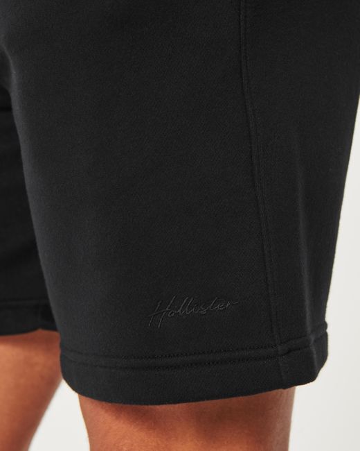 Hollister Black Feel Good Fleece Shorts 7" for men