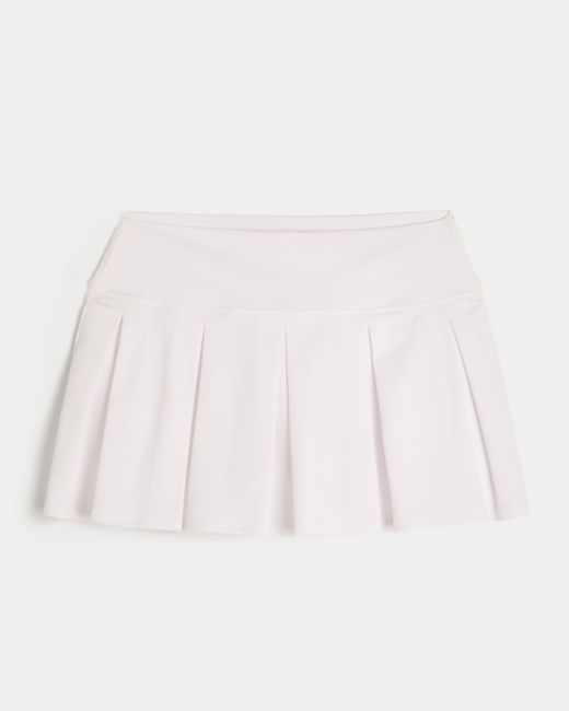 Hollister Natural Gilly Hicks Active plissierter Skort mit tiefer Taille