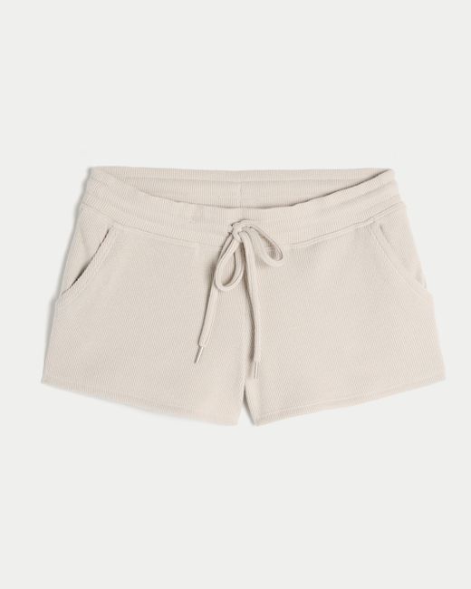 Hollister Natural Gilly Hicks Waffle Shorts