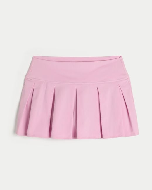 Hollister Pink Gilly Hicks Active Drop-waist Pleated Skortie