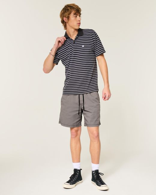 Hollister Gray Festival Pull-on Shorts for men
