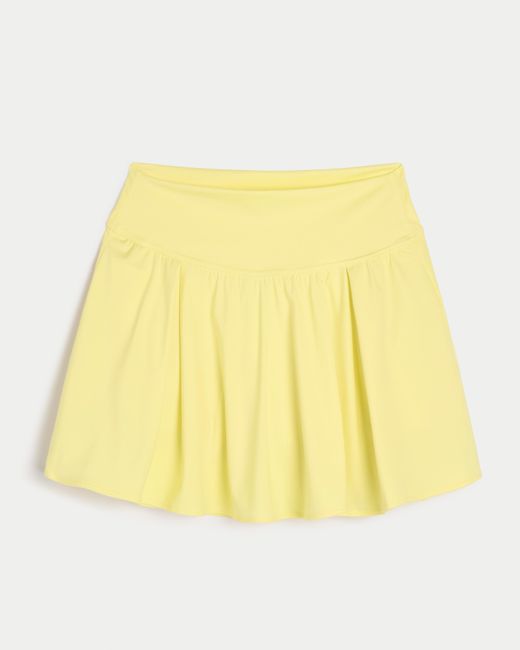Hollister Yellow Gilly Hicks Active Pleated Skortie