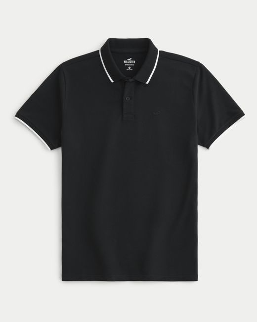 Hollister Black Tipped Icon Polo for men
