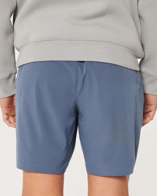 Hollister Blue Flex-waist Hybrid Shorts 7" for men