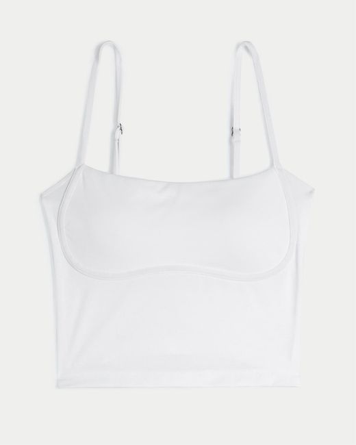 Hollister White Gilly Hicks Active Energize Under-bust Tank