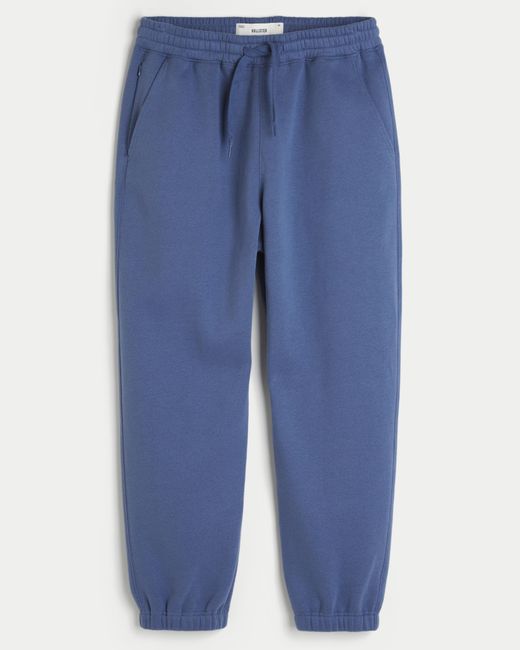 Hollister Blue Baggy Cinch Sweatpants for men
