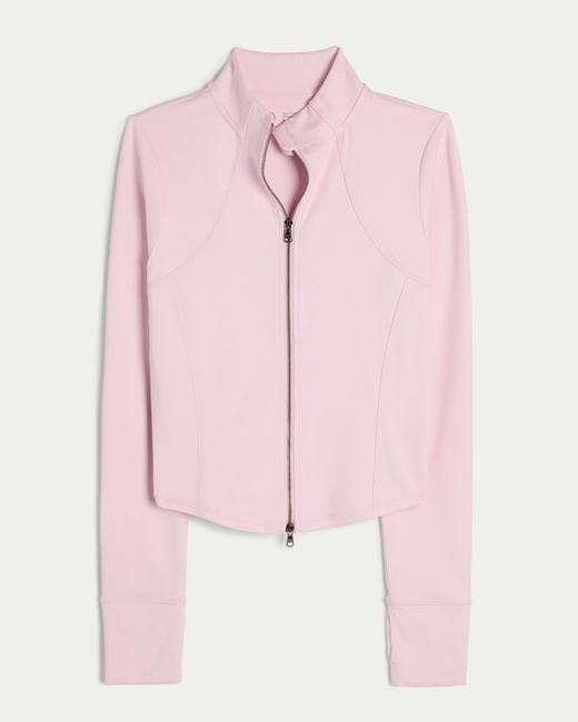 Hollister Pink Gilly Hicks Active Recharge 2-way Zip-up Jacket