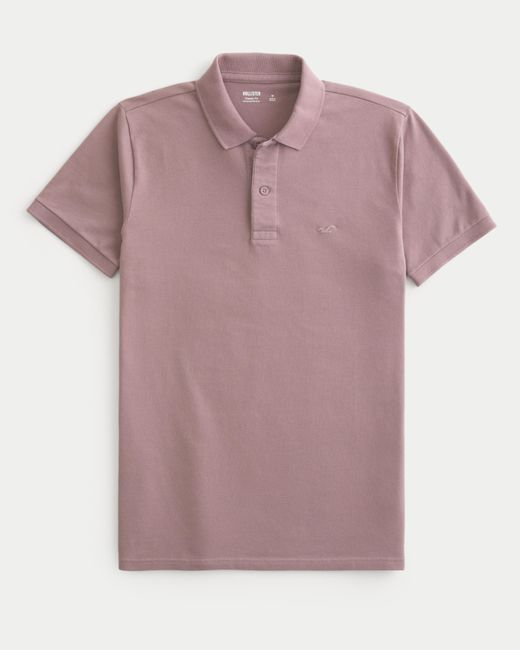 Polo hollister rosa hot sale