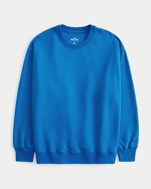 Hollister Blue Oversized Crew Sweatshirt