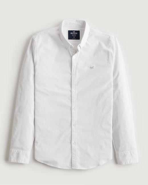 Hollister Logo Icon Shirt in White for Men | Lyst UK