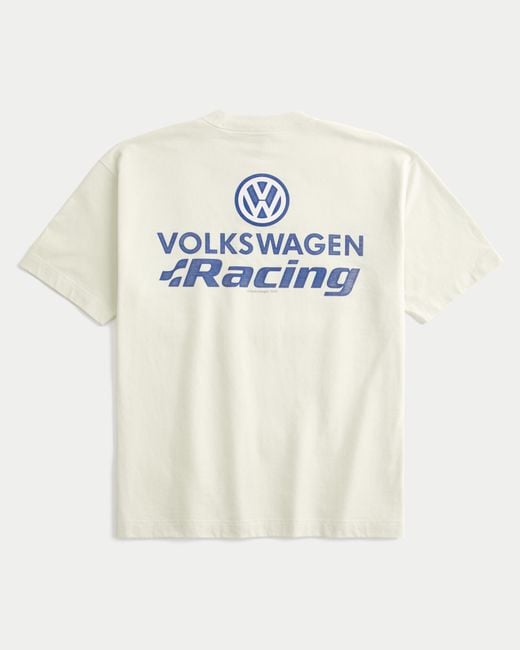 Hollister Natural Boxy Heavyweight Volkswagen Racing Graphic Tee for men