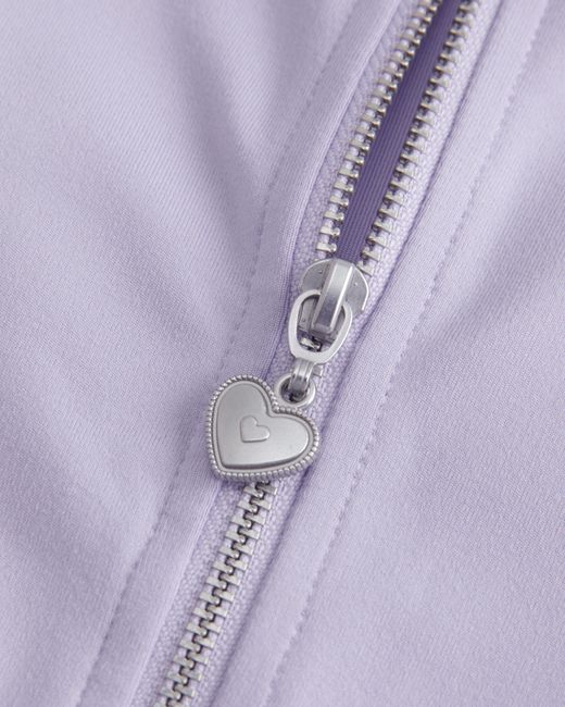 Hollister Purple Gilly Hicks Active Recharge Zip-up Jacket