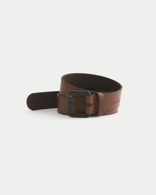 Hollister Brown Leather Belt for men