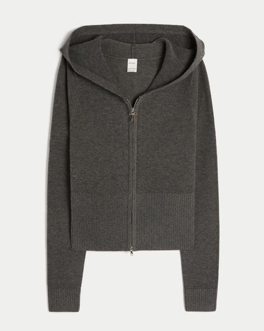 Hollister Black Gilly Hicks Zip-up Sweater Hoodie