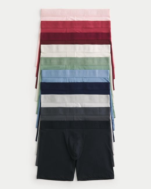 Hollister Multicolor Longer-length Boxer Brief 10-pack for men