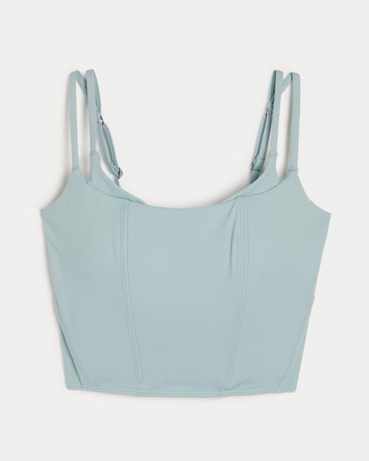 Hollister Blue Gilly Hicks Active Recharge Layered Corset Top