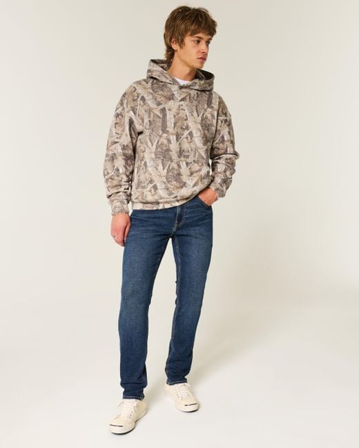 Hollister Blue Dark Wash Skinny Jeans for men