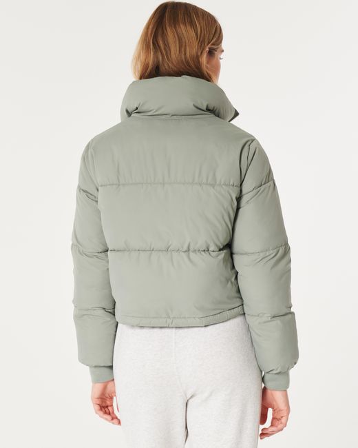 Hollister Gray Ultimative Mini-Winterjacke