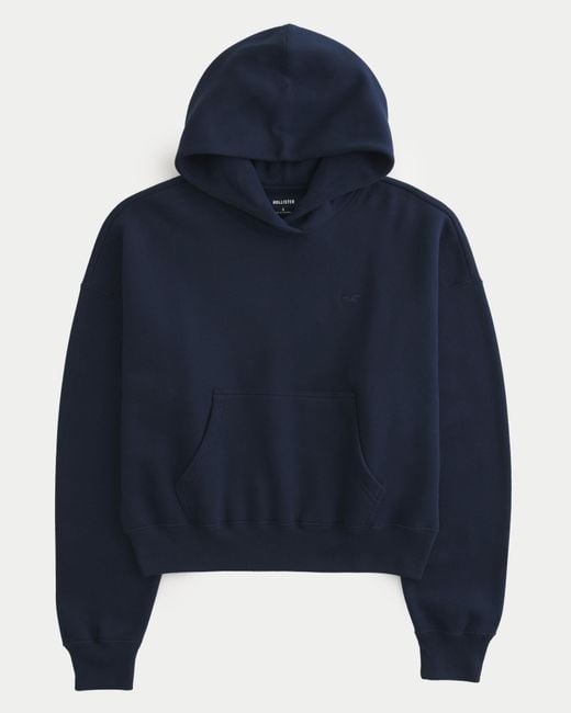 Navy blue hollister hoodie discount