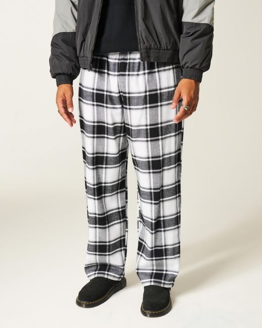 Hollister Blue Flannel Pajama Pants for men